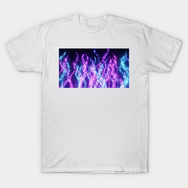 Magical Colorful Frozen Icicle Flames T-Shirt by jrfii ANIMATION